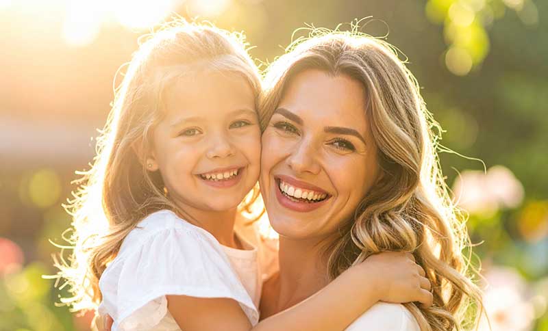 親子、母親と子供